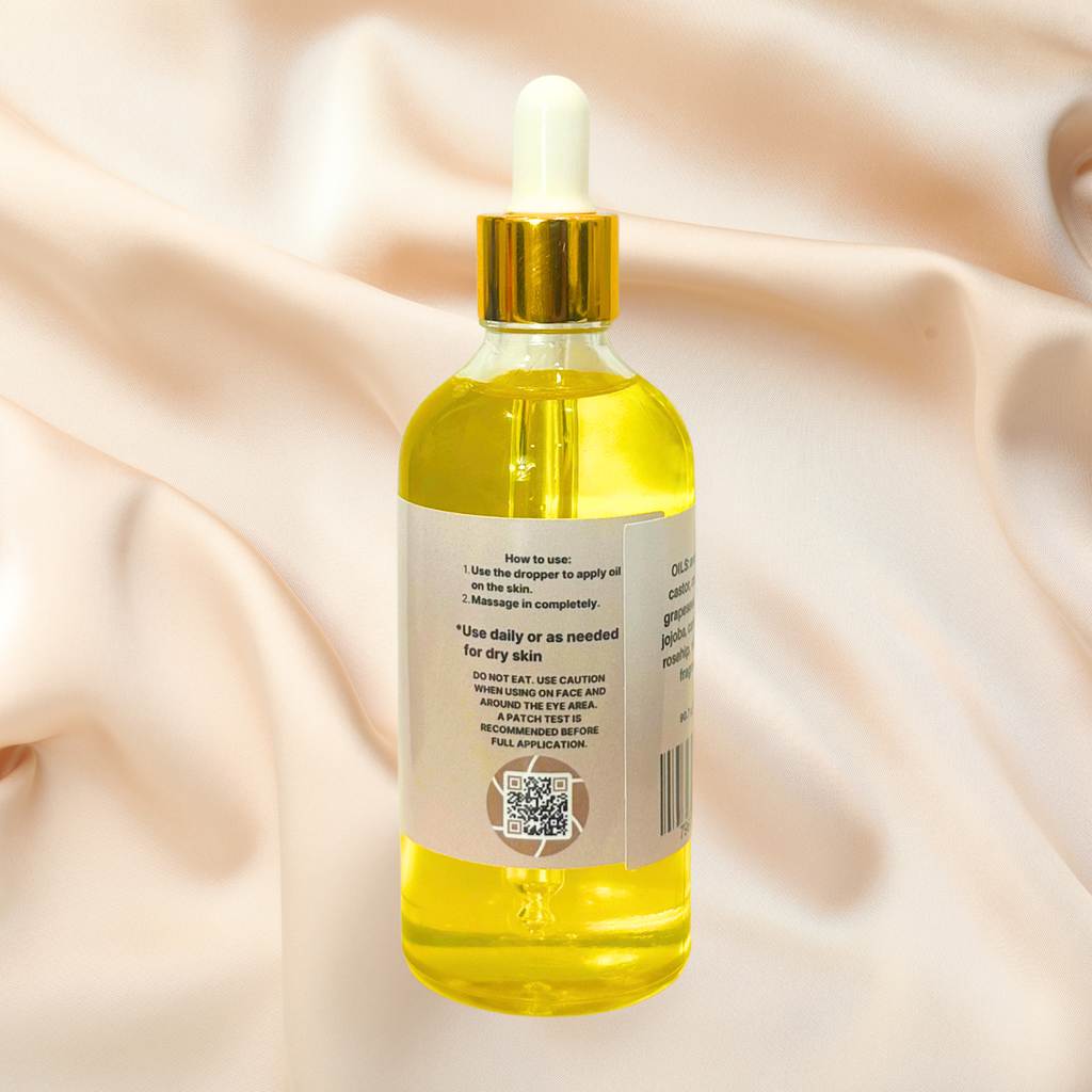 Lavender & Chamomile Skin Renewal Natural Body Oil with Rosehip Carrot Seed & Essential Oils Skin Therapy | 3.2 oz