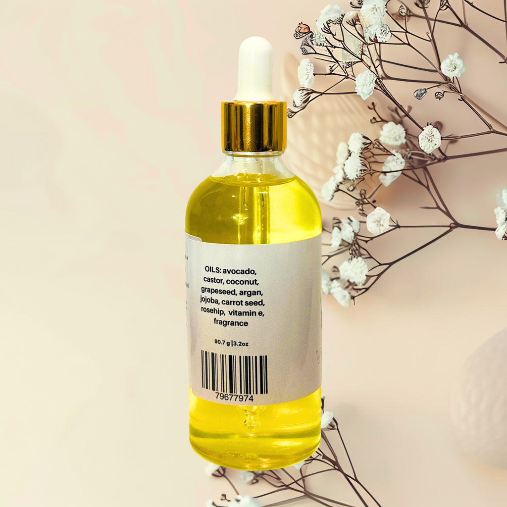 Lavender & Chamomile Skin Renewal Natural Body Oil with Rosehip Carrot Seed & Essential Oils Skin Therapy | 3.2 oz