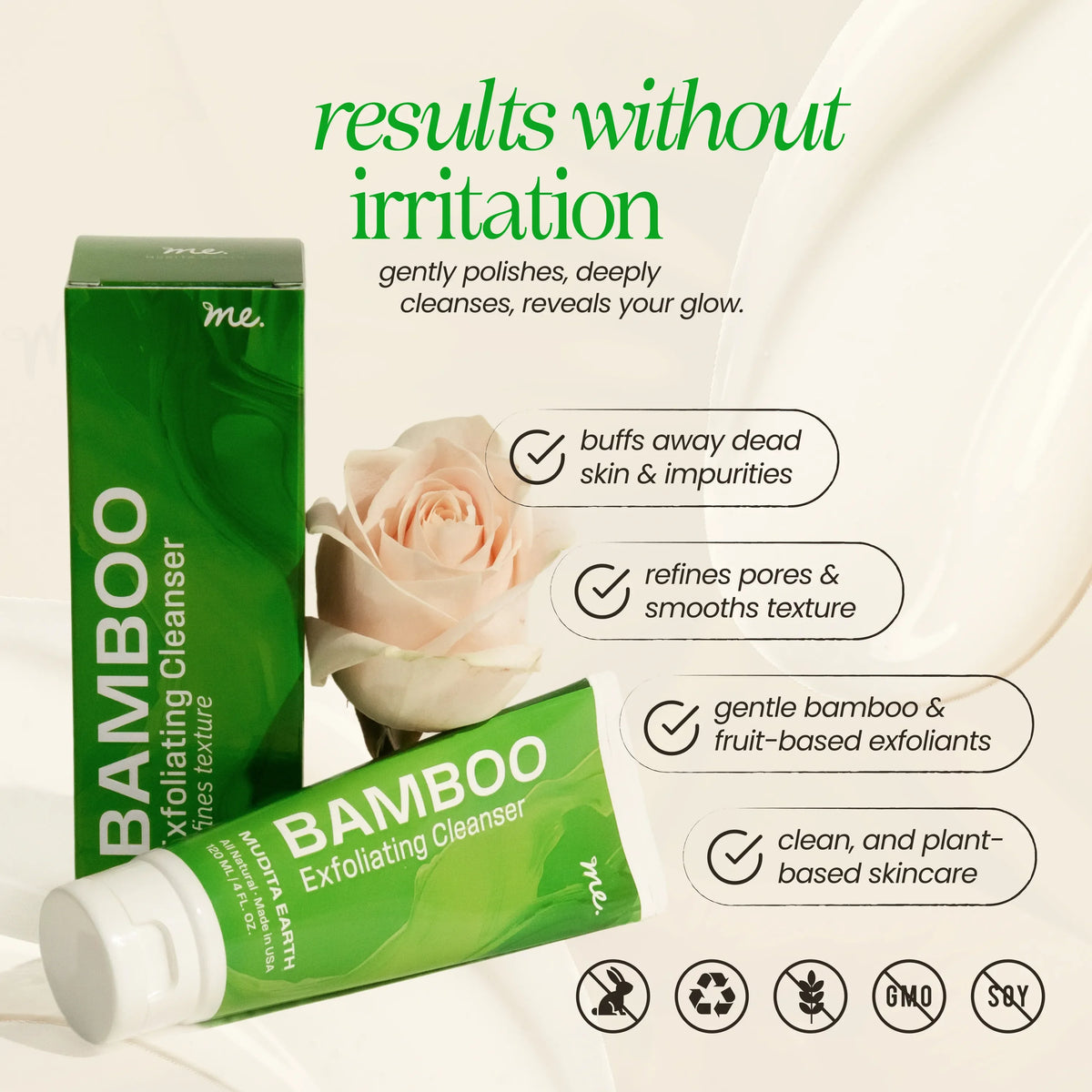 Bamboo Microdermabrasion Exfoliating Cleanser