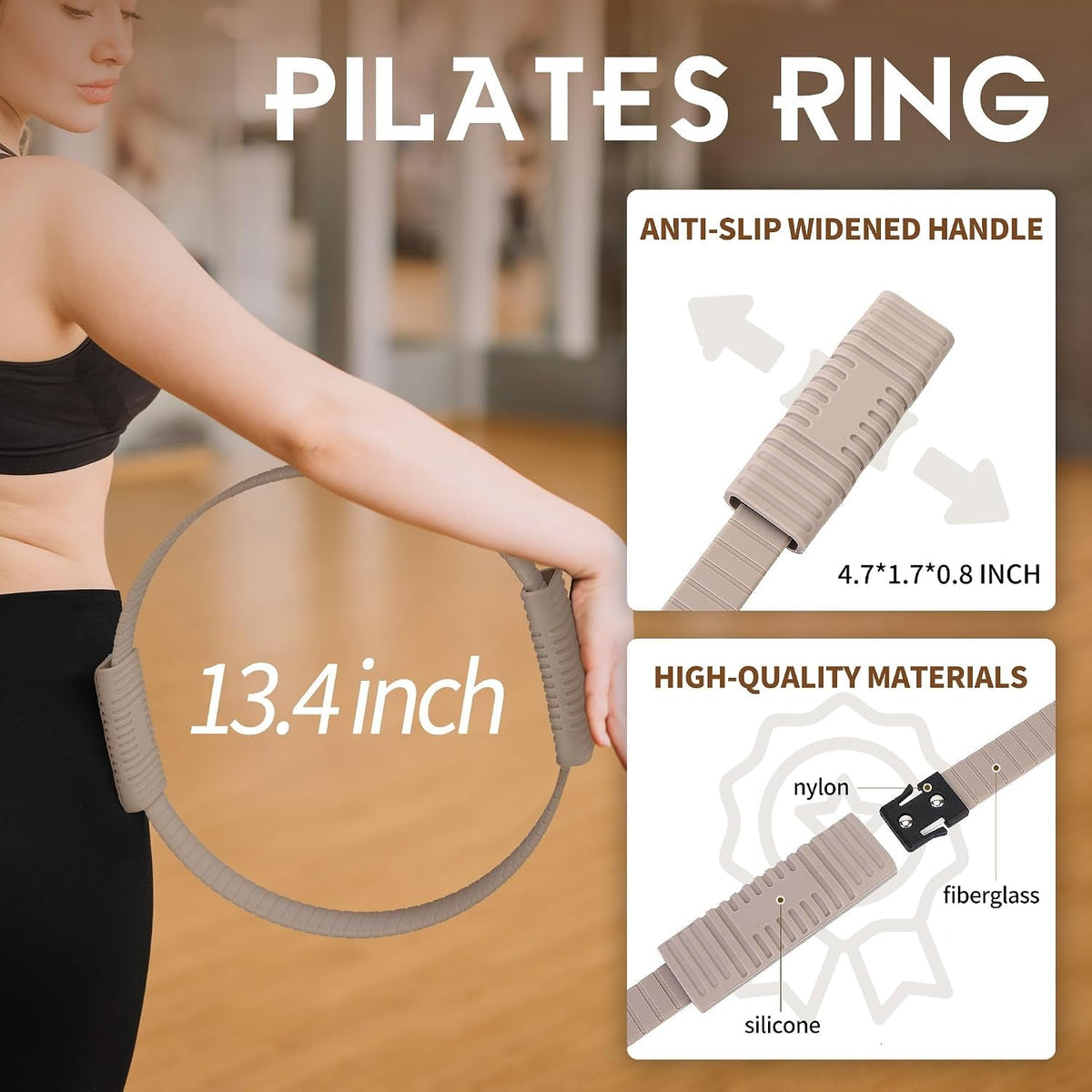 Pilates Essentials Kit for Women – 13.5" Magic Circle & Bands