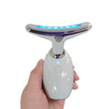 Facial Contour Massager & Neck Beauty Roller | Portable Cordless Skin Renewal Wand for Lotions and Serums | Triple Action Micro-Vibration