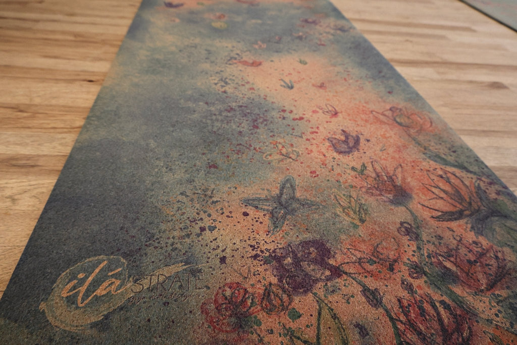 Essence of Spring WANDERER Cork TRAVEL Yoga Mat