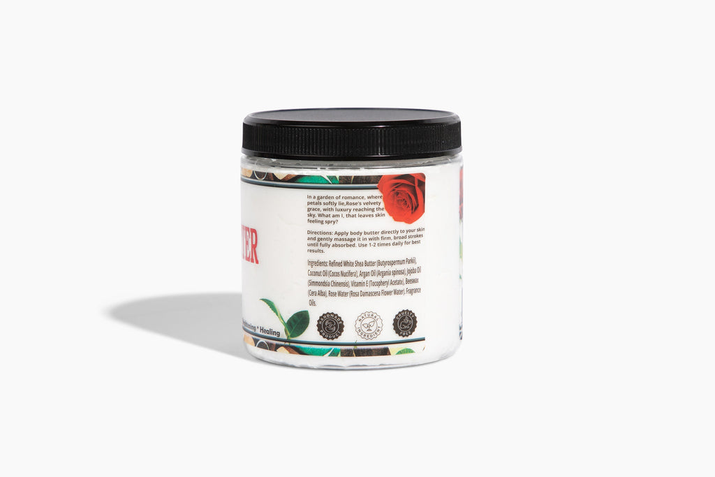 Rosewater Whipped Body Butter – Hydrating, Skin-Softening Care